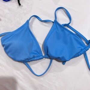 Women’s ribbed triangle string bikini top target